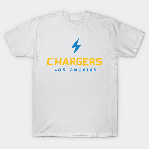 Los Angeles Chargeeees T-Shirt by Very Simple Graph